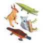 Preview: Papierspielzeugset 4 australische Tiere