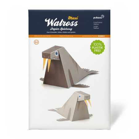 Maxi Walross Papierspielzeug