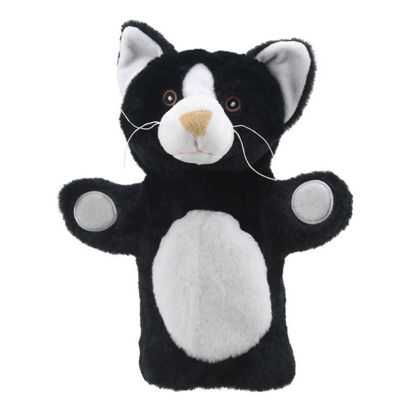 Eco Puppet Katze (Schwarz und Weiss) 25 cm